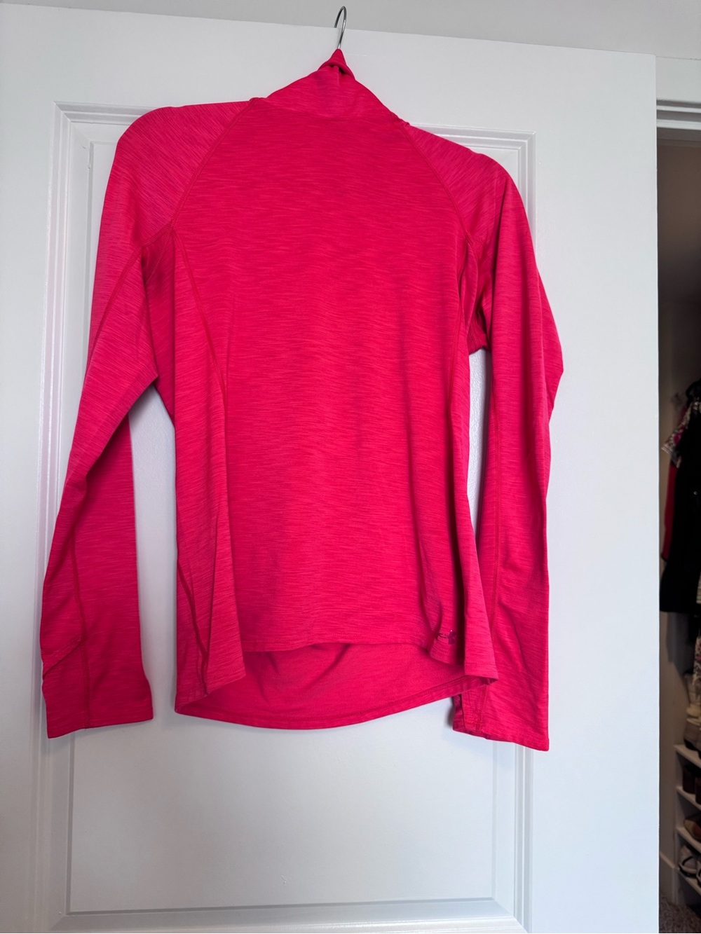 Under Armour Women’s Cold Gear Long-Sleeve Funnel Turtleneck - Hot Pink/Orange